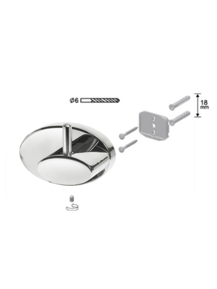 Крючок одинарный Bisk Diamond